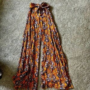 FP One Paisley Wide-Leg Pants - Multicolor